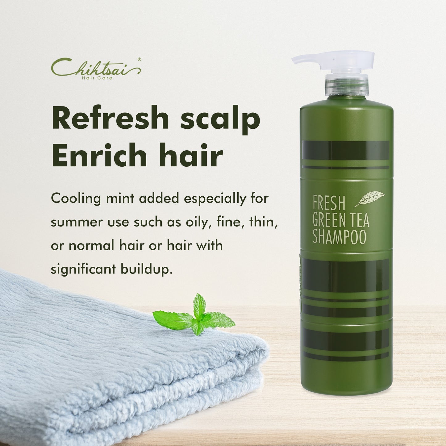 Fresh green tea shampoo