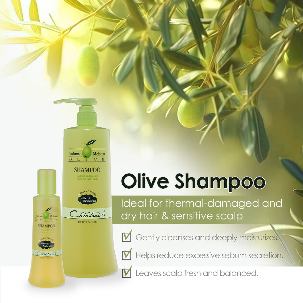 Olive Shampoo (Sulfate free/ Paraben free/ Sodium chloride free)